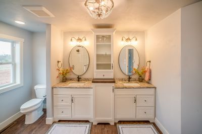 Floating Vanity with Underlighting